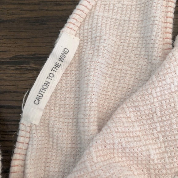 Deep V Neck Ruffle Top - Picture 2 of 2